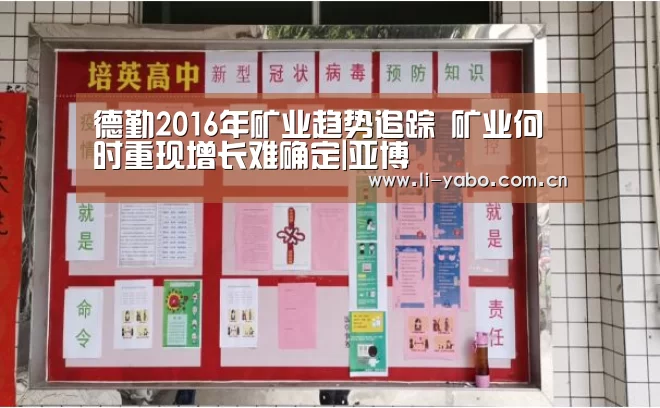 德勤2016年矿业趋势追踪 矿业何时重现增长难确定|亚博(图4) 亚博官网