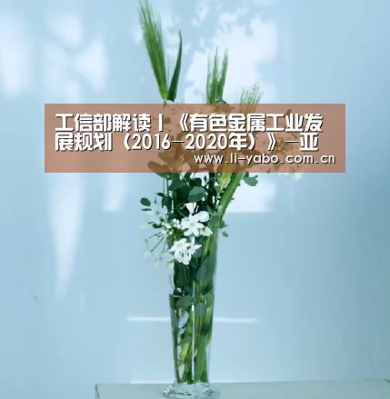 工信部解读丨《有色金属工业发展规划(2016-2020年)》-亚博app(图2) 亚博app